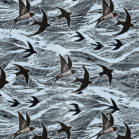 Swallows and Sea Gift Wrap (3 Sheets)