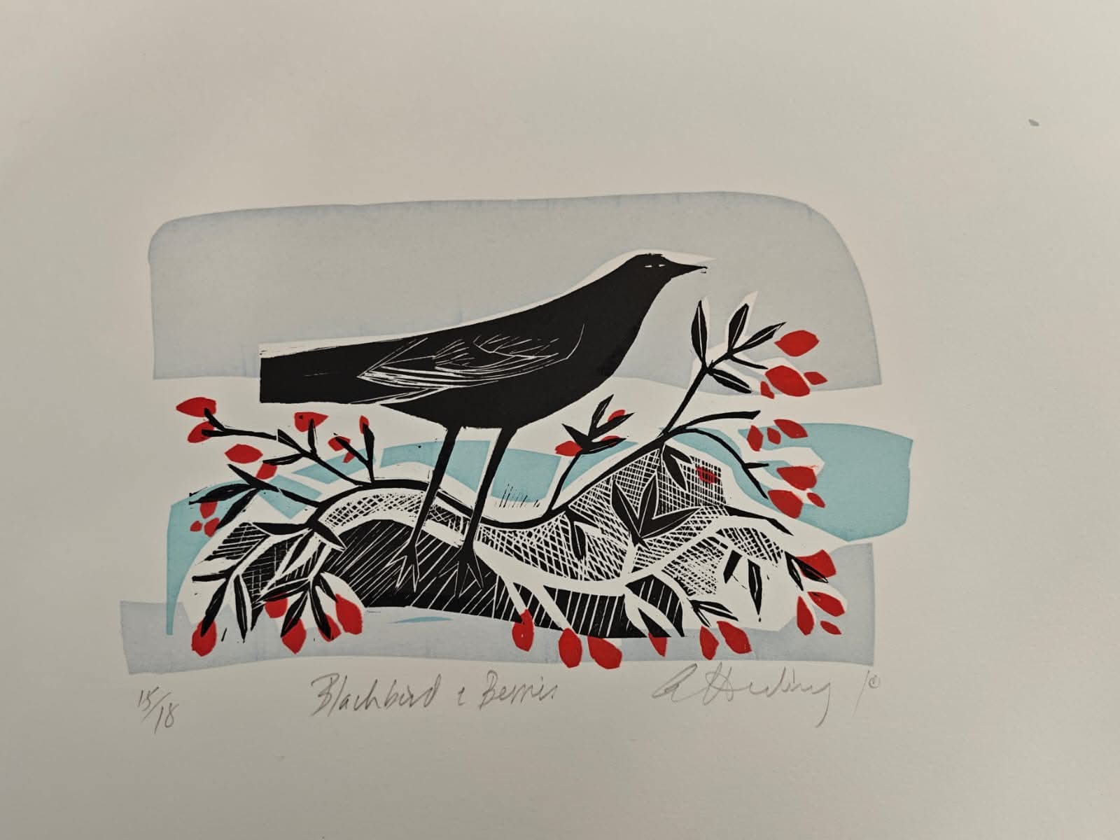 Blackbird and Berries