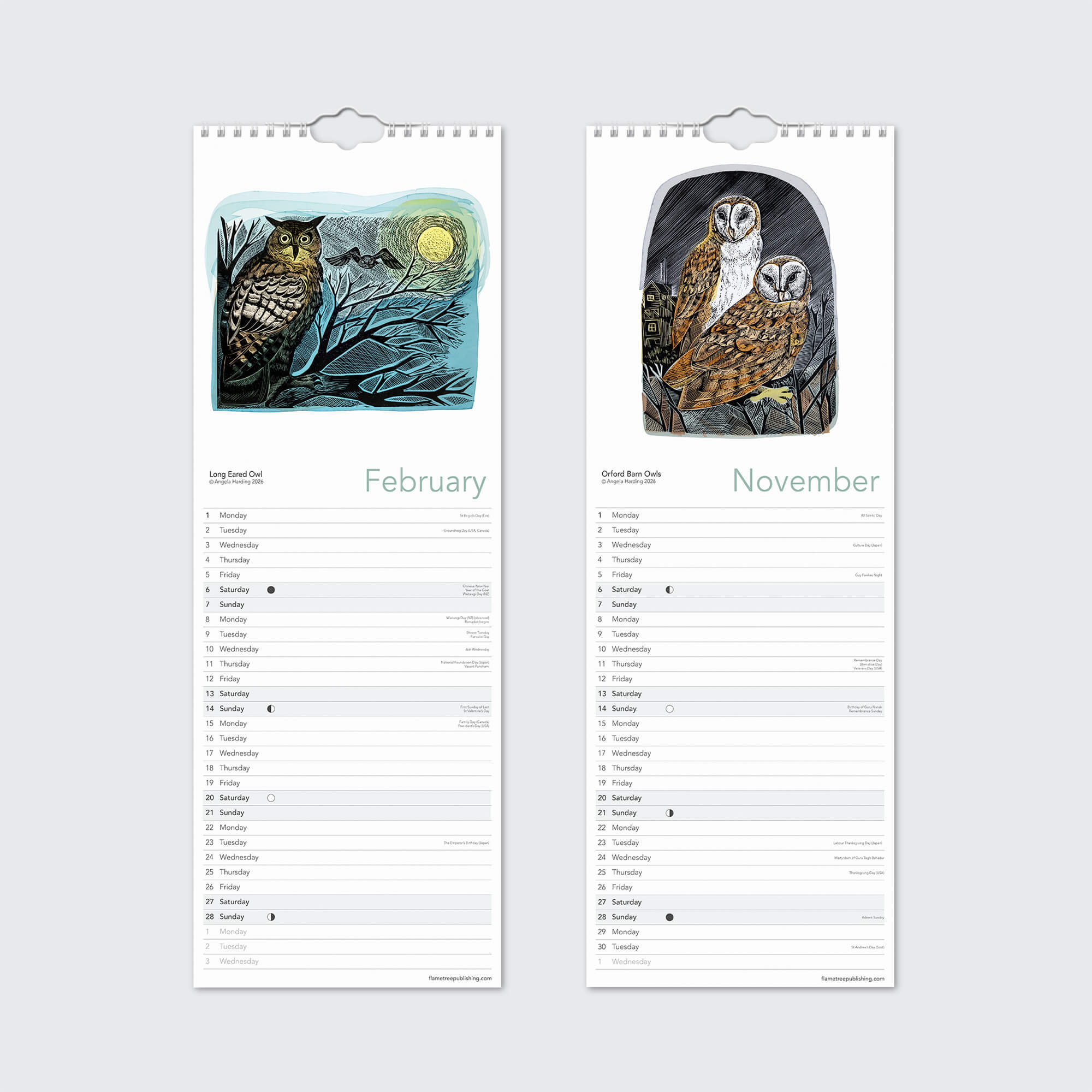 2027 Slim Wall Calendar