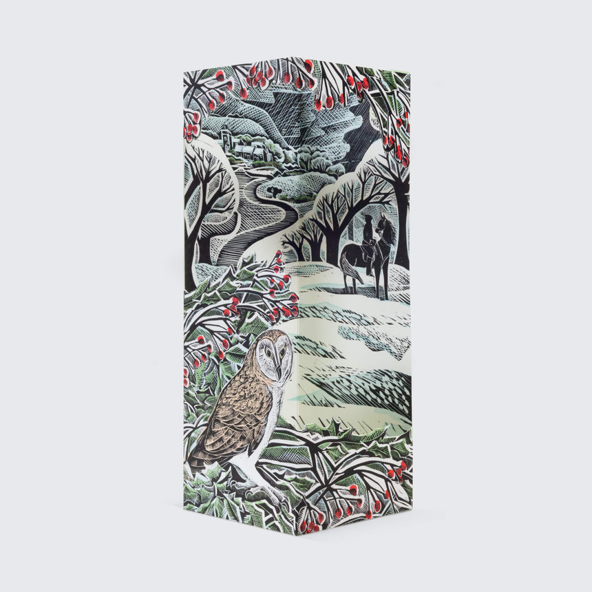 Owl Flight 3D Greeting Card