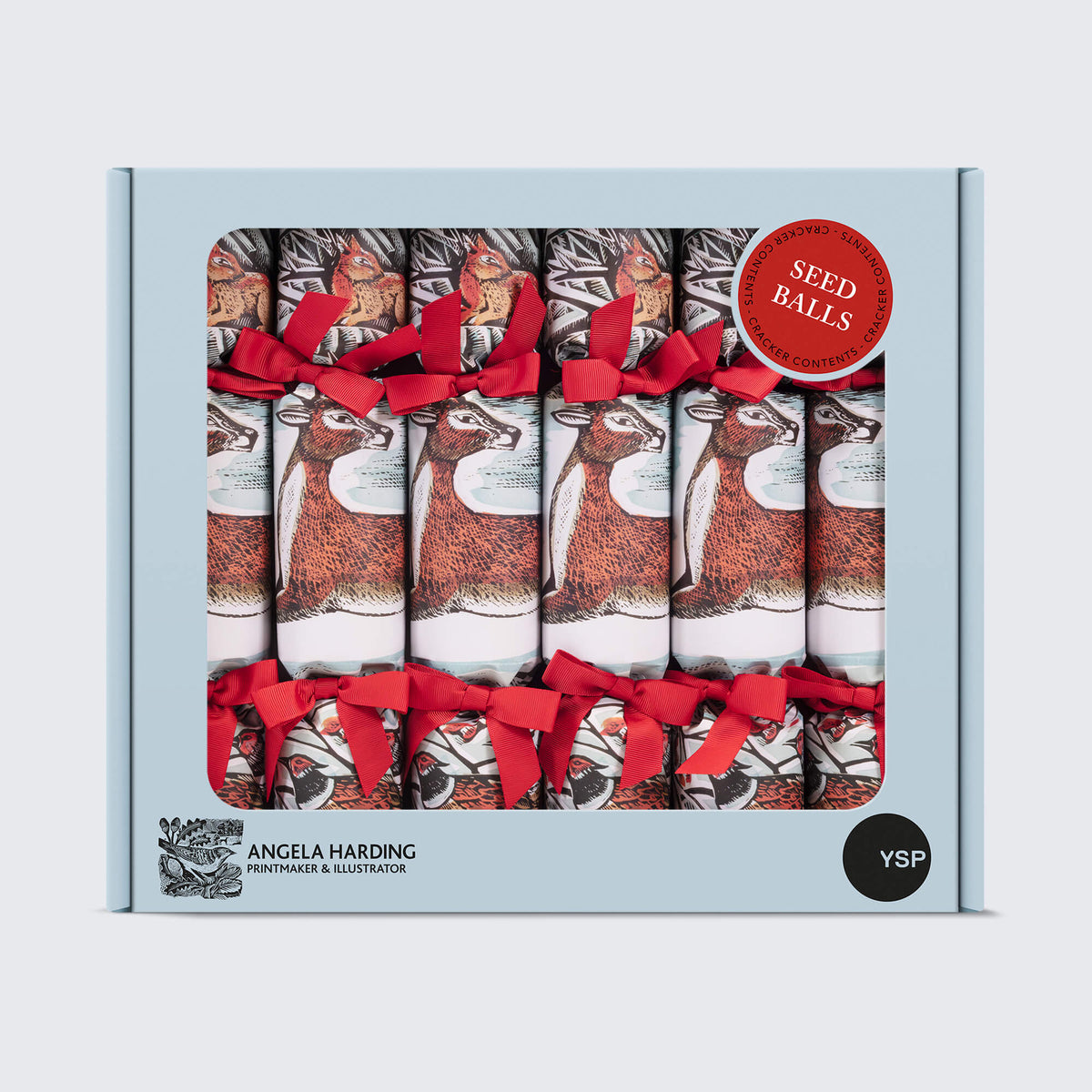 6 Luxury Handmade Christmas Crackers - Winter Wonderland