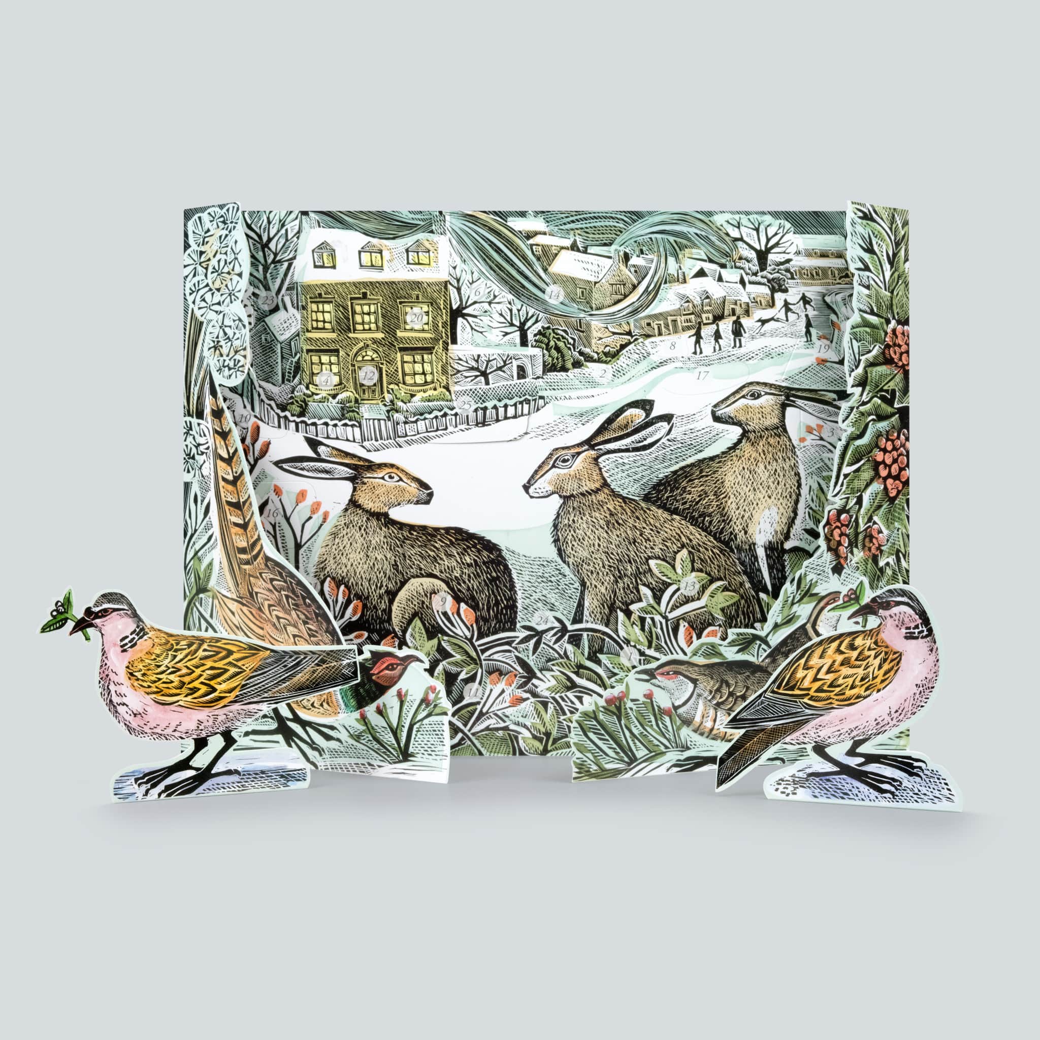 We Three Hares Advent Calendar by Angela Harding