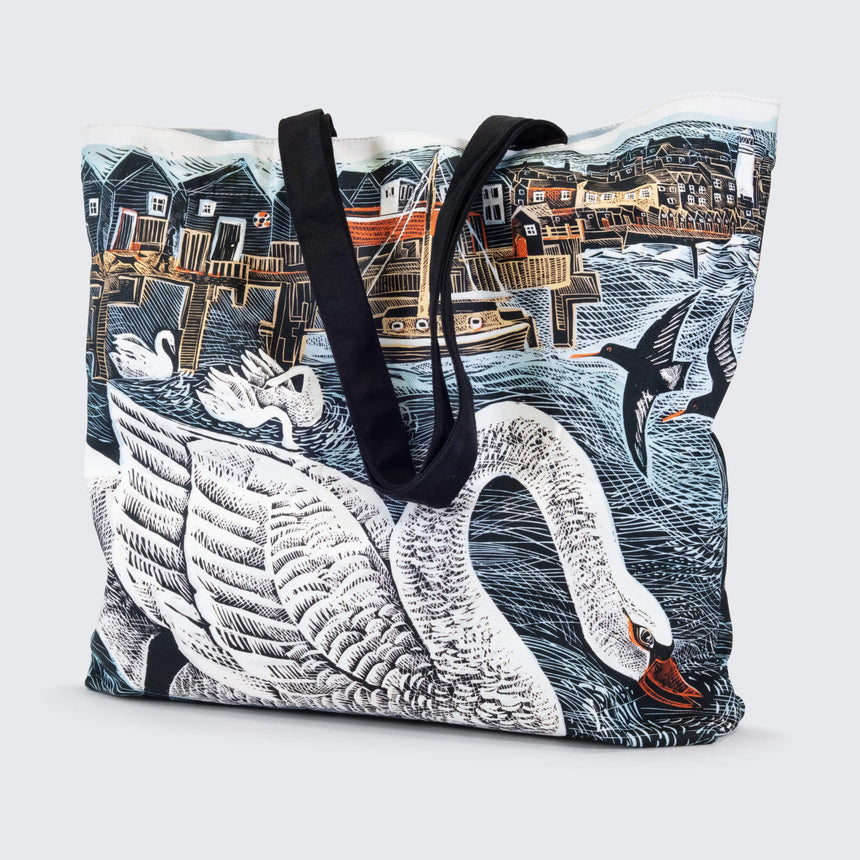 Angela Harding Southwold Swan Tote Bag