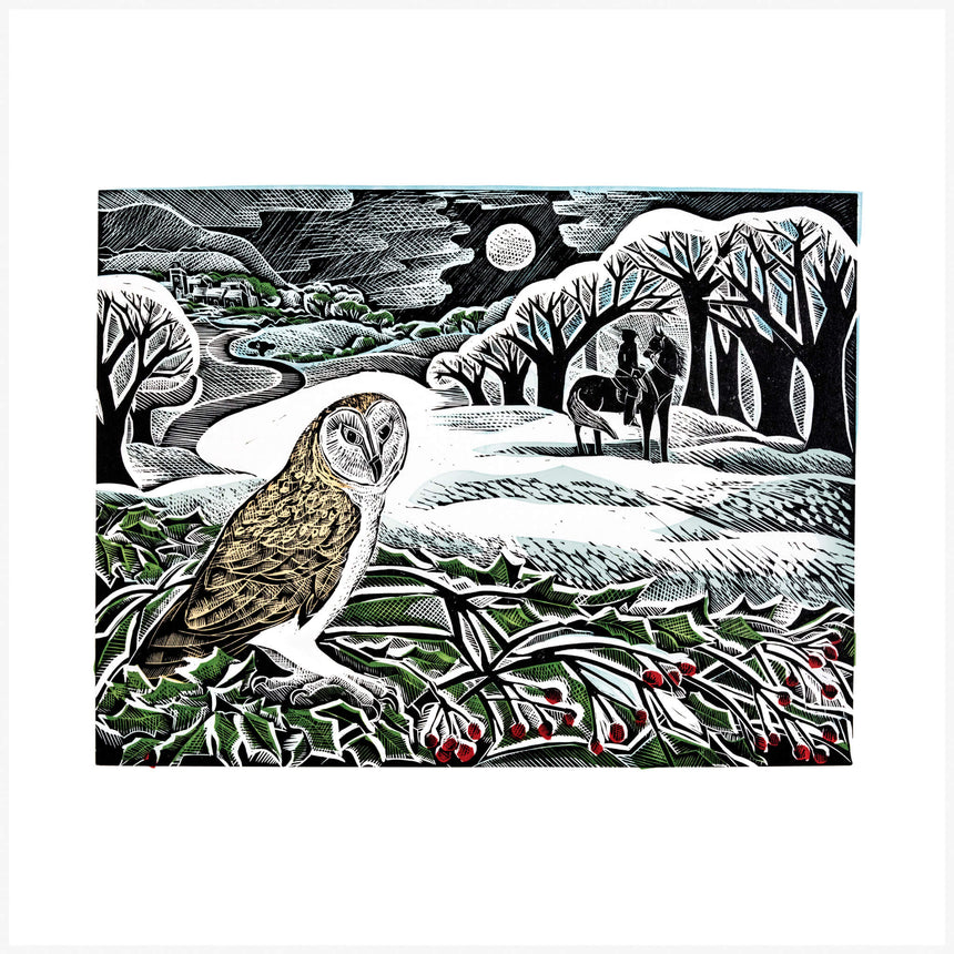 Winter Wood Print by Angela Harding