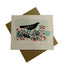 Blackbird Berries Greetings Card
