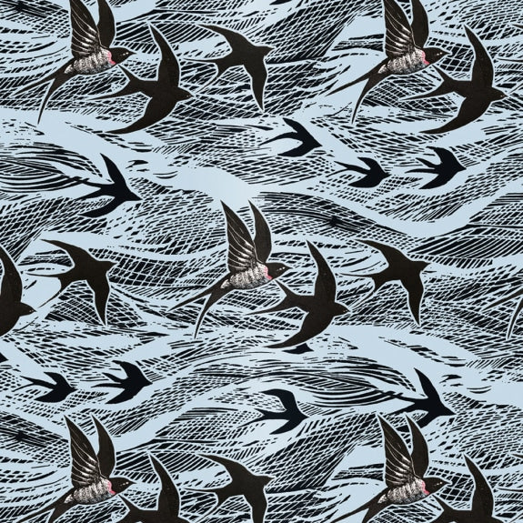 Swallows and Sea Gift Wrap