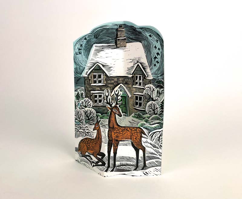 Hope Cottage 3D greeting Card Angela Harding