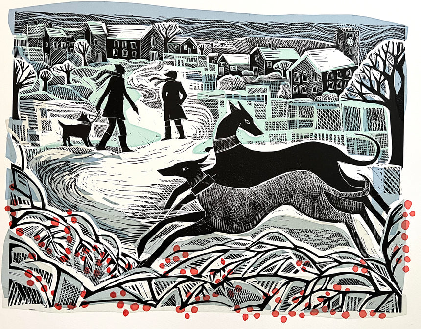 Whippets in Winter