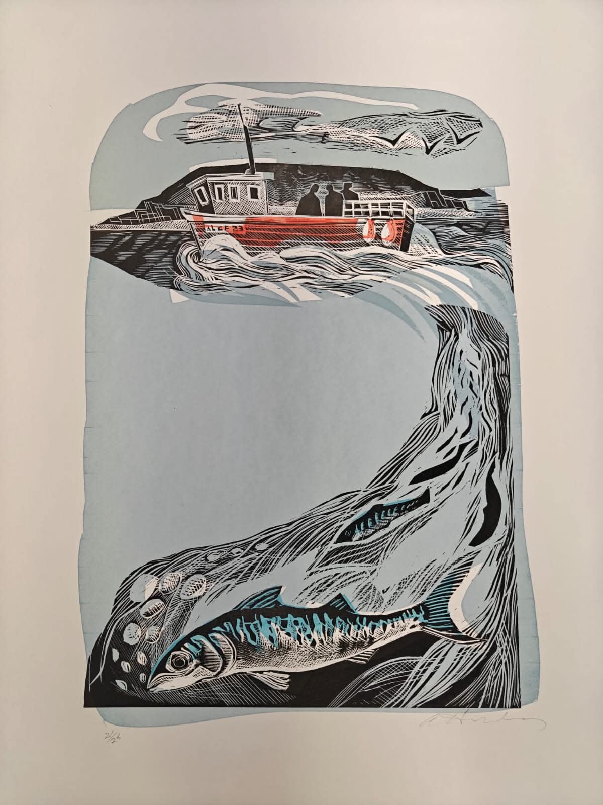 Mackerel & Boat