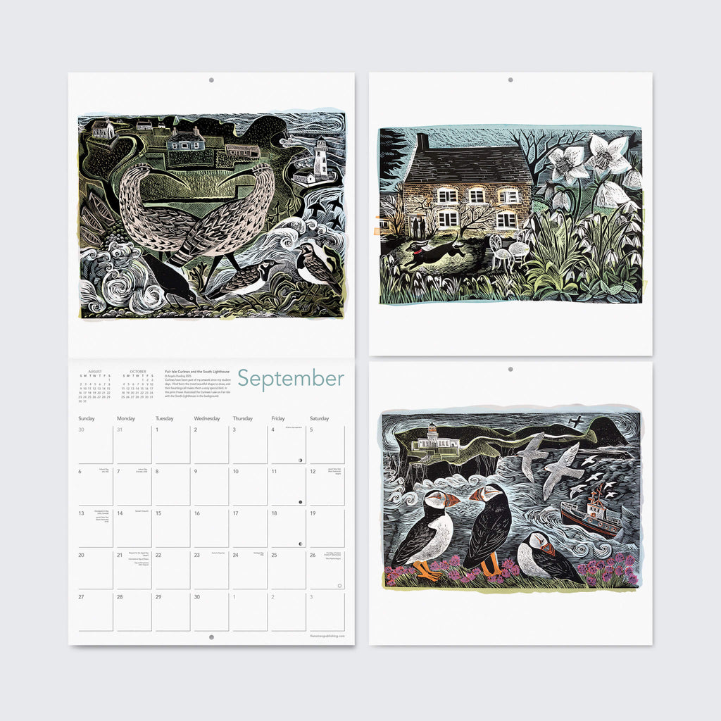 Angela Harding 2026 Wall Calendar Flame Tree Publishing