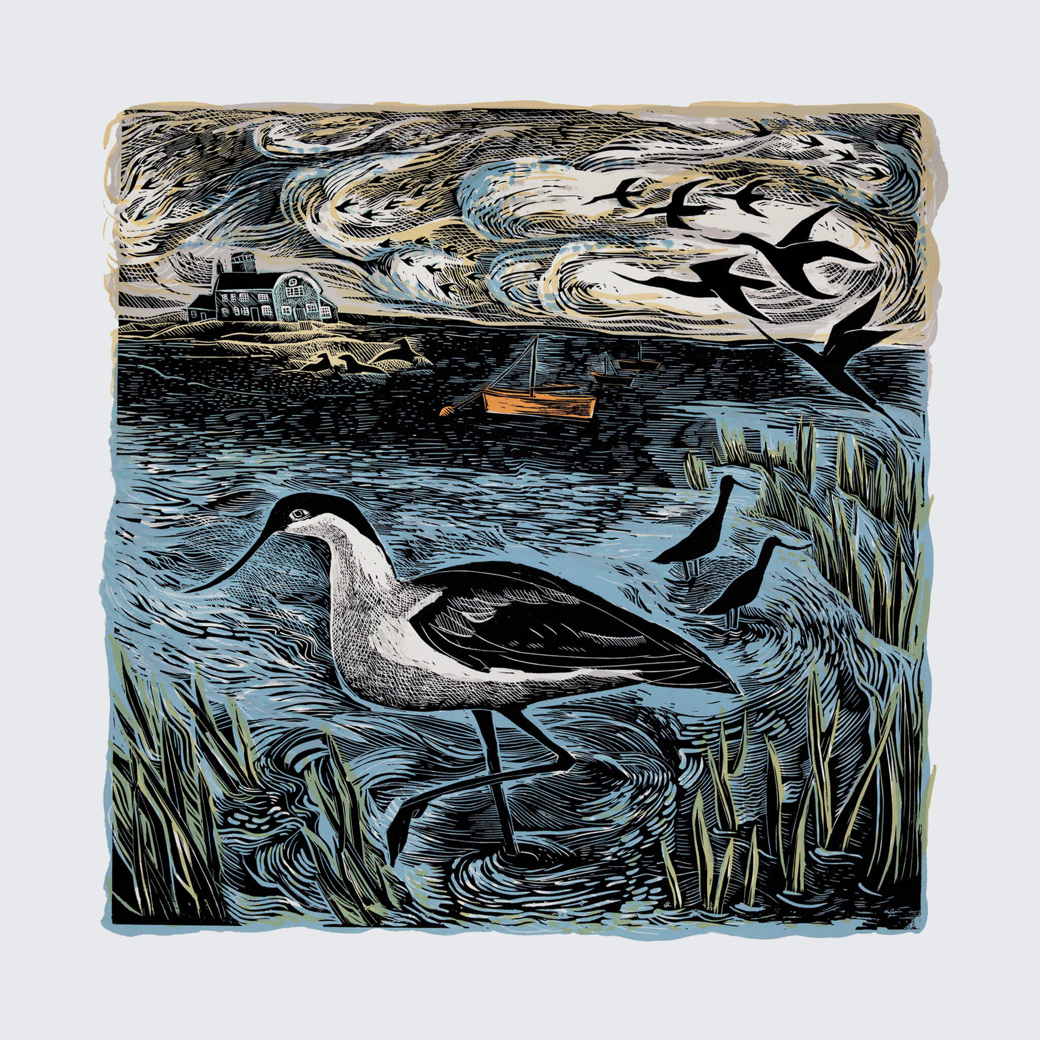 Suffolk Kingfishers Soft Cover Notebook | Angela Harding