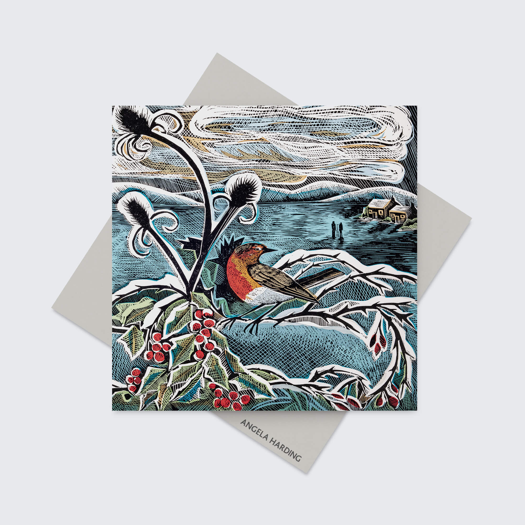 Scottish Robbins Christmas Card Box Set – Set of 5