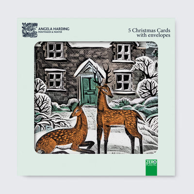 Winter Cottage Christmas Card Box Set – Set of 5