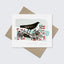 Blackbird Berries Greetings Card