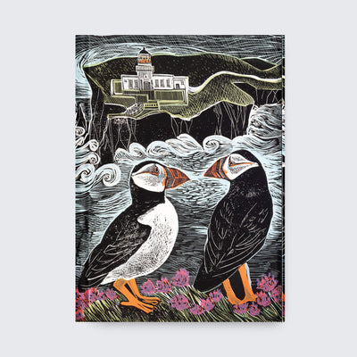 Fair Isle Puffins Hardback Foiled Journal