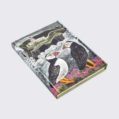 Fair Isle Puffins Hardback Foiled Journal