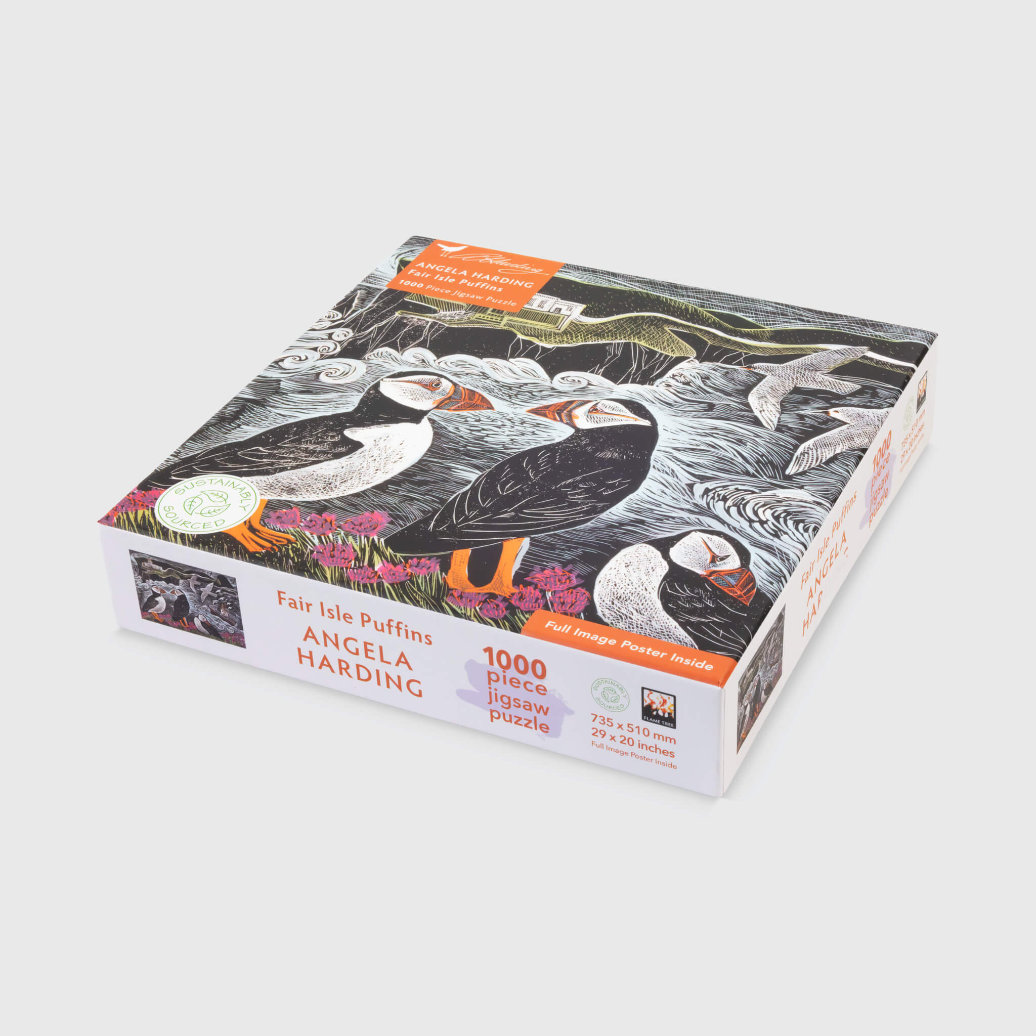Fair Isle Puffins at the North Lighthouse Jigsaw Puzzle