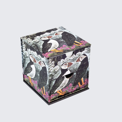 Fair Isle Puffins Memo Box with Drawer