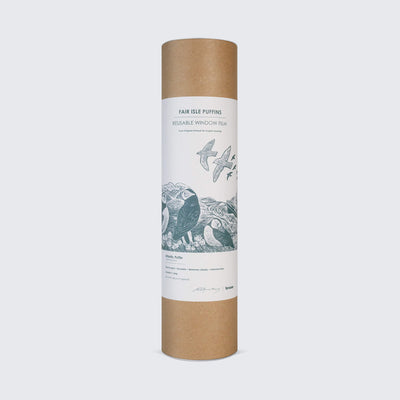 Fair Isle Puffins – Reusable Decorative Window Film