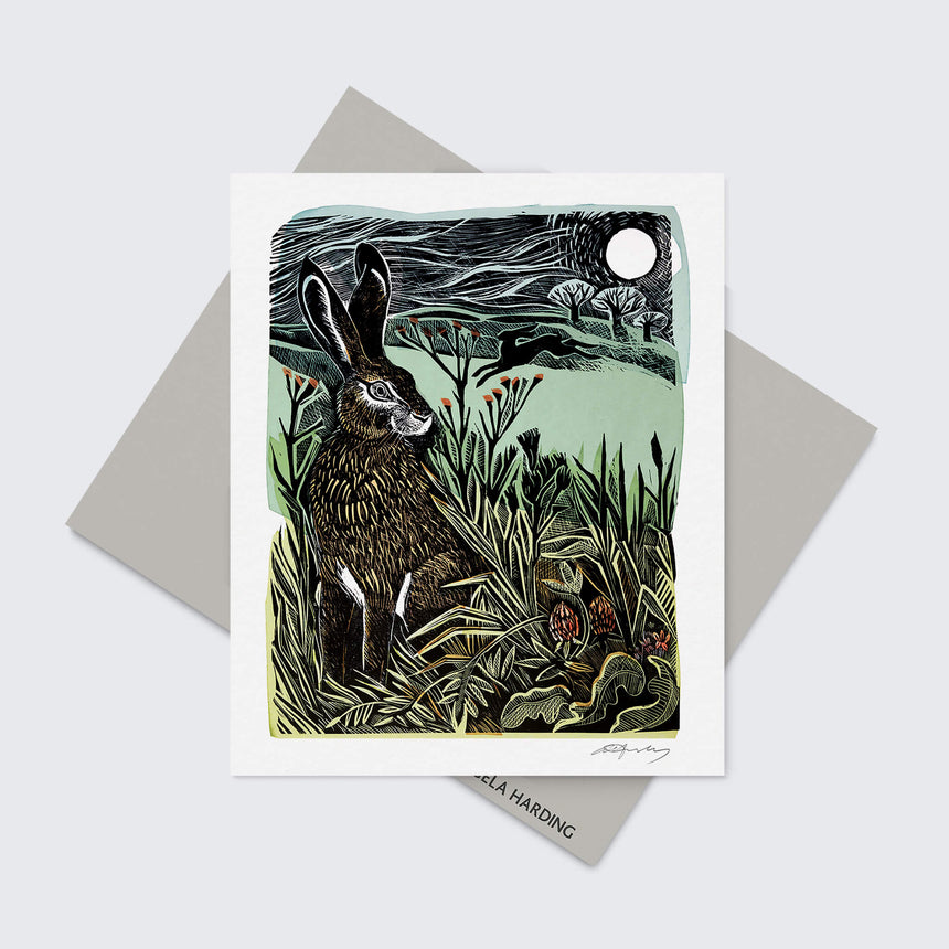 Hidden Hares Greeting Card