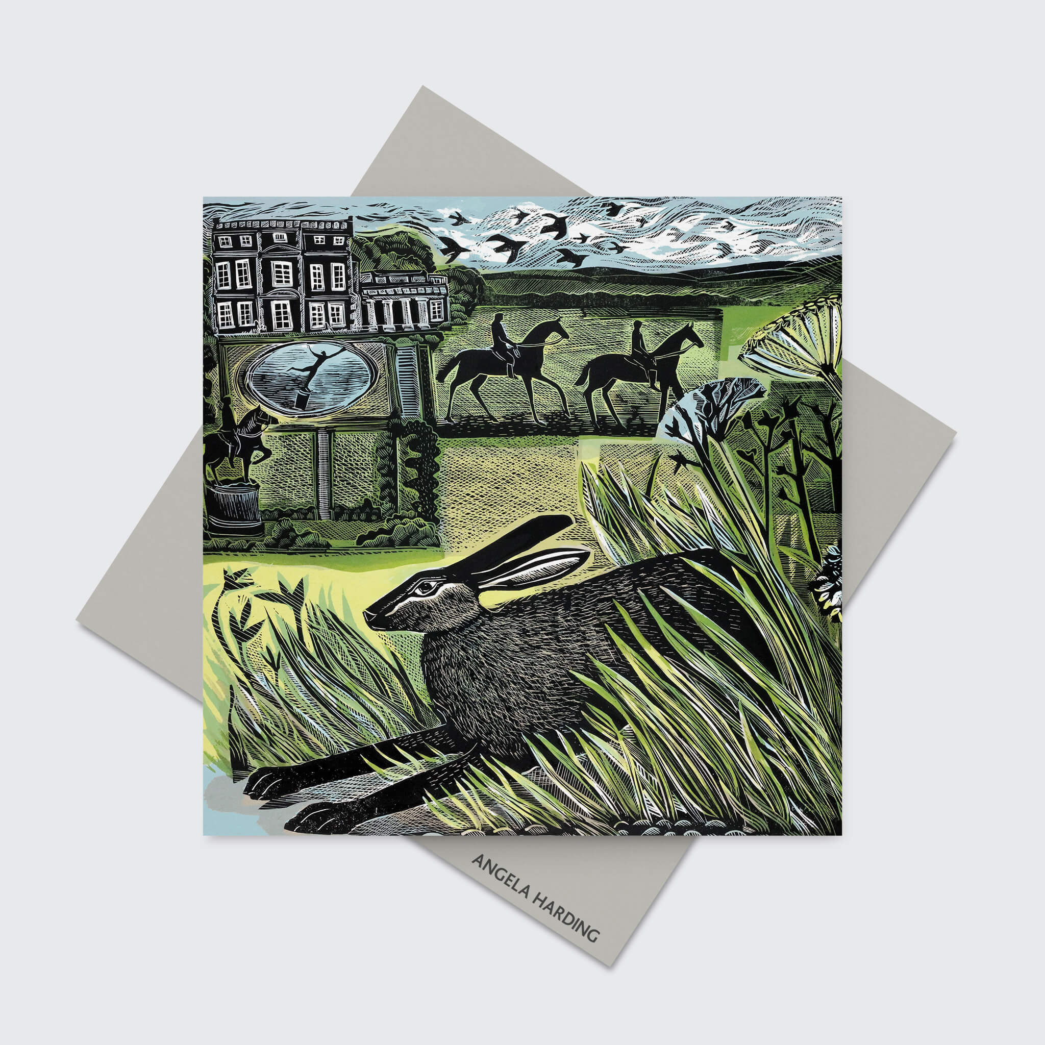 Newby Hare Greeting Card | Angela Harding