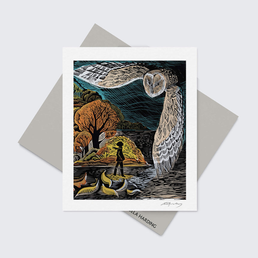 October Owl Greeting Card