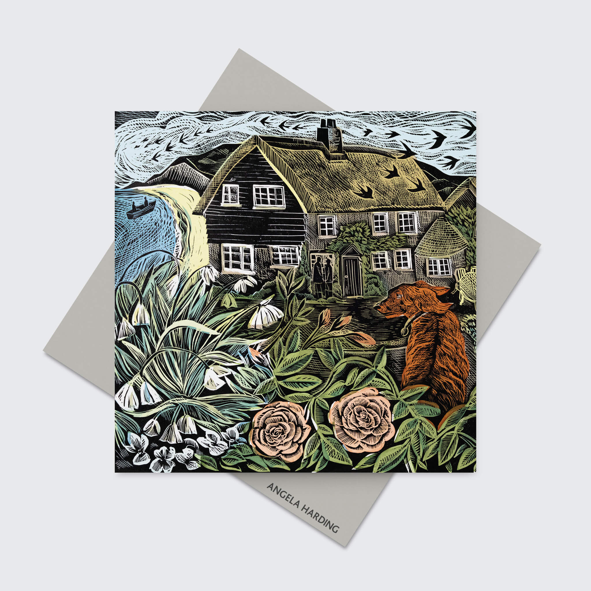 Rose Cottage Greeting Card