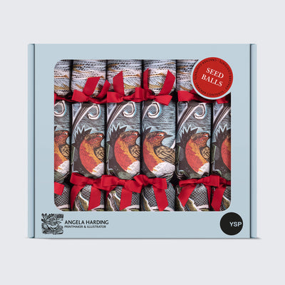6 Luxury Handmade Christmas Crackers - Scottish Robins