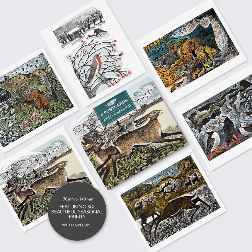 Seasonal Postcard Set - Set of Six