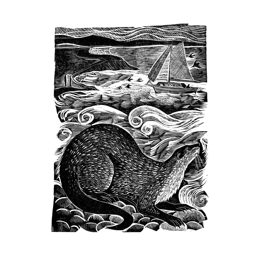 Shetland Otter & Windsong (Black and White Edition)