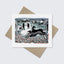 Whippets in Winter Greeting Card