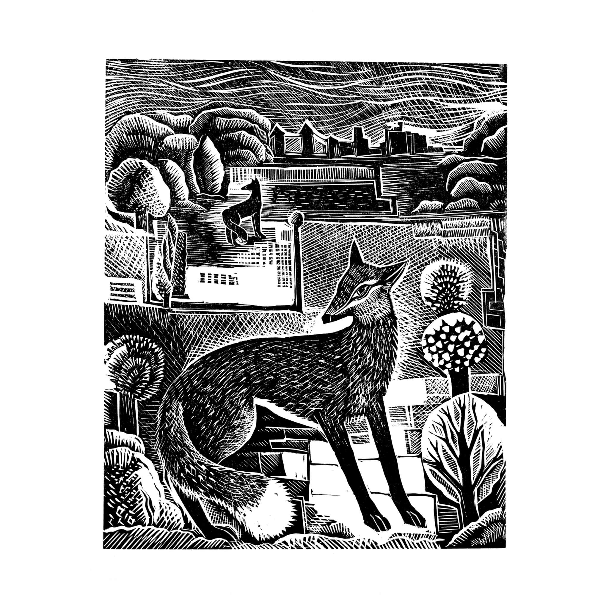 London Fox (Black & White Edition)