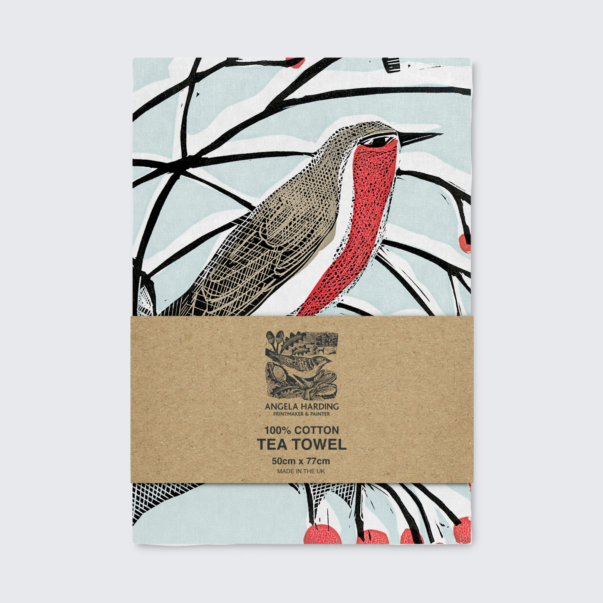 Bringing Back The Tree | Tea Towel | Angela Harding