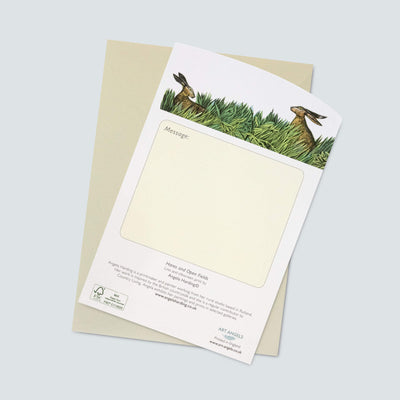 Hares & Open Fields Concertina Card