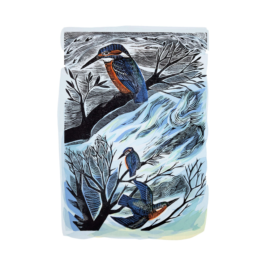 Suffolk Kingfishers Tea Towel