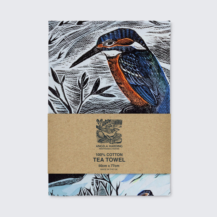 Suffolk Kingfishers Tea Towel