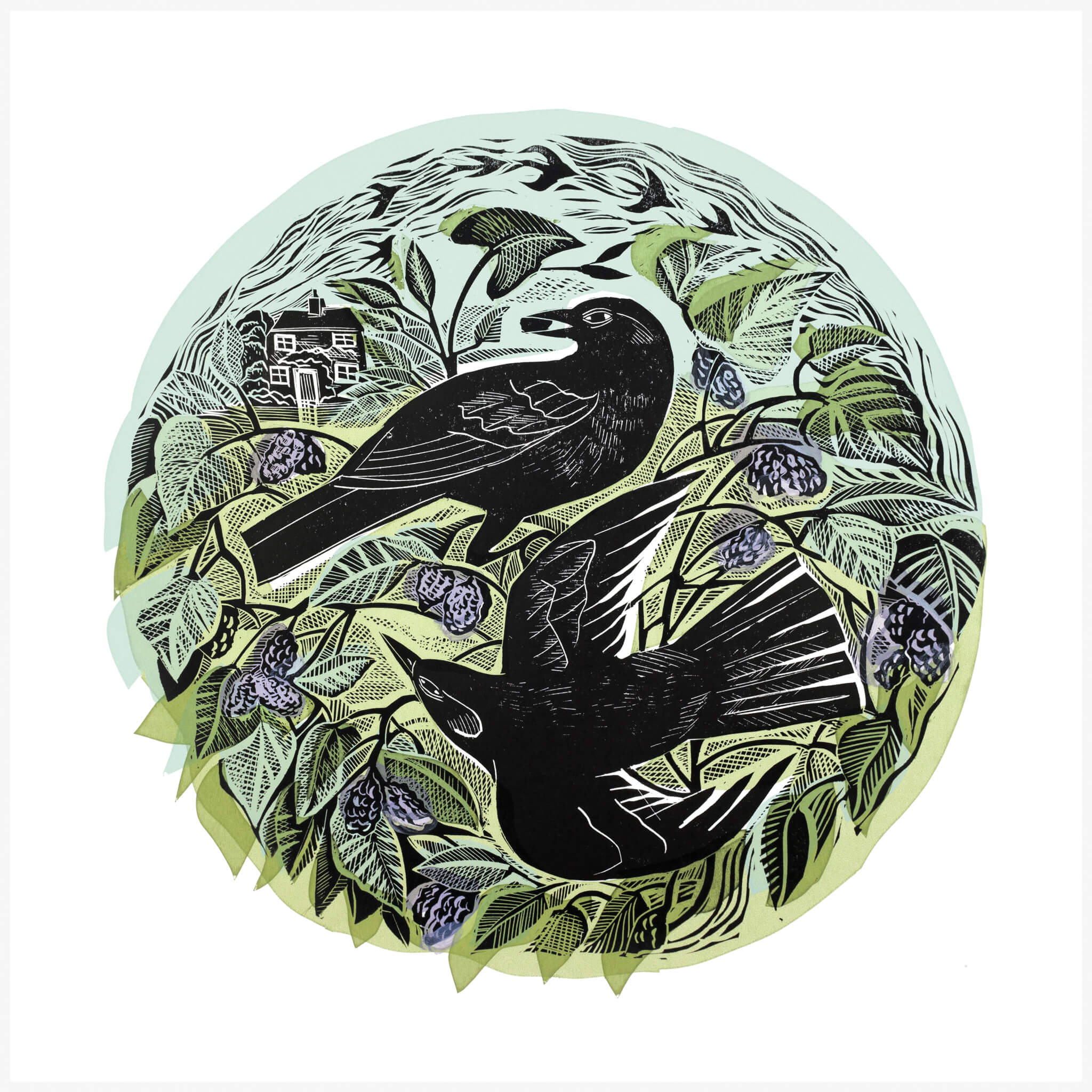 Angela Harding Blackbird and Mulberry TIn