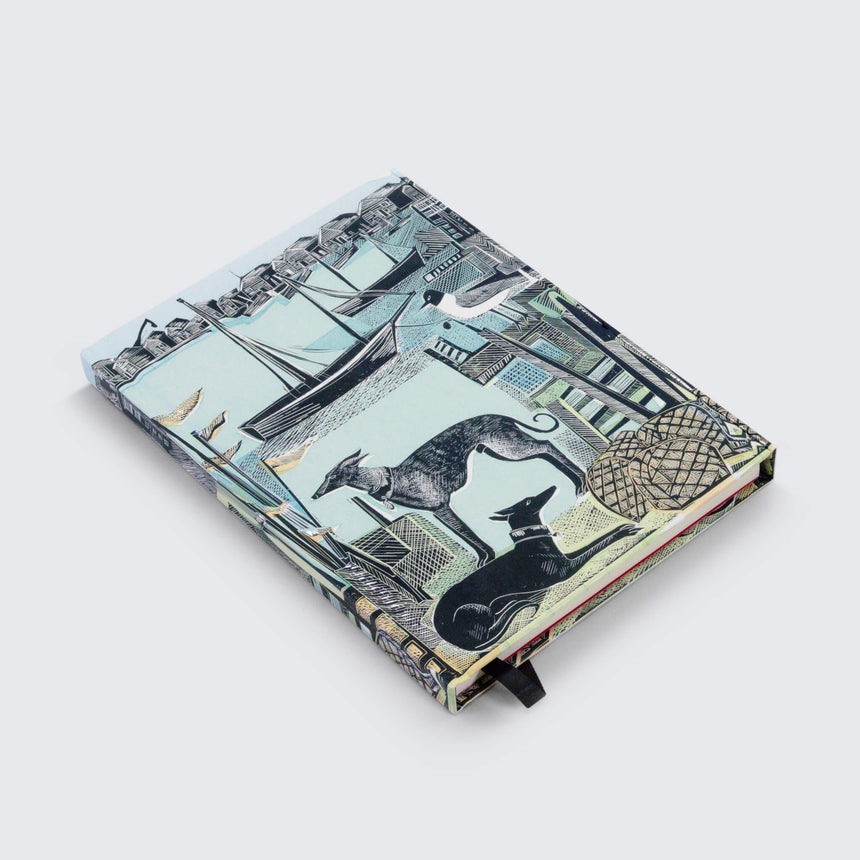 Harbour Whippets notebook by Angela Harding